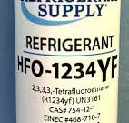Refrigerant HFO-1234yf, Automotive A/C, 8 oz. Self-Sealing Can w/Unique  Fitting