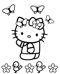 Coloring pages are fun for children of all ages and are a great educational tool that helps children develop fine motor skills, creativity and color recognition! Butterflies And Little Chickens Coloring Page For Children