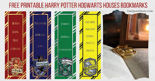 All of the elements in the movie Free Harry Potter Printable Bookmarks The Quiet Grove