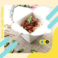 Rice Box Ayam Lada Hitam Aneka Kue Nasi Kue