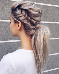 Texture Is To A Perfect Pony With Braided Accents For This Weekend Do Use Infusion Keratin Repl Braided Ponytail Hairstyles Long Hair Styles Hairstyle