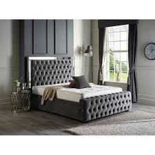 Blackstone wooden bed frame queen grey queen. Canora Grey Kaleb Upholstered Bed Frame Reviews Wayfair Co Uk