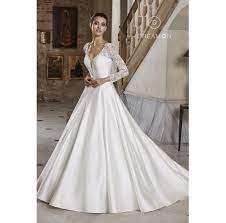galia mikado kumas dantel uzun kollu gelinlik modeli dreamon com tr gelinlik dantel couture