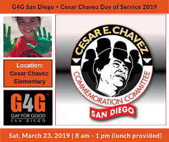 I grew up during the. G4g San Diego Cesar Chavez Day Of Service 2019 Gay For Good