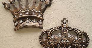 New Gold Crown Wall Decor Art Royalty King Queen Prince Princess His Hers Gifts Crown Wall Decor Crown Decor Wall Decor Sale
