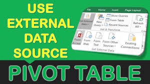 External Data Source To Import Data Into An Excel Pivot Table Myexcelonline Pivot Table Learning Microsoft Microsoft Excel Tutorial