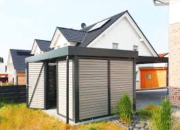 Gerateraumanbau Carport Einhausung Gartenhaus