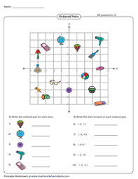 Worksheets are 3 points in the coordinate, practice plotting points on a coordinate plane, graphing points from a ratio table 6th grade ratio, plotting coordinate points b, plotting points positive s1, math 6 notes the coordinate system, integrated algebra a, plotting points. Ordered Pairs And Coordinate Plane Worksheets