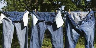 When finished, hang to dry. Stop Denim Dye Bleeding Washing Overdyed Jeans