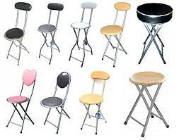Folding kitchen breakfast bar stools. Childrens Junior Folding Chair High Bar Breakfast Stool Kitchen Home Party Seat Ebay