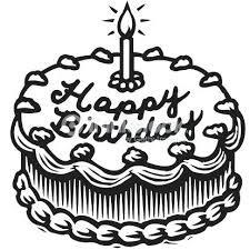 Bday cake 5 candles black and white clip art at clker Birthday Cake Without Candles Clipart Black And White Wiki Cakes