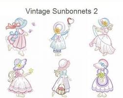 Spring Sunbonnet Sue Embroidery Designs Instant Download 4x4 Etsy In 2020 Embroidery Designs Machine Embroidery Sunbonnet