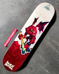 Daily Demon By Josh Grodin Of Sour Planet Today S Boardpusher Com Featured Deck Click The Image For More Info Skateboard Art Skateboard Design Demon