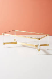 Unique coffee table with brass and lucite frame and faux rope finish. Oscarine Lucite Bed In 2020 Lucite Coffee Tables Coffee Table Brass Coffee Table