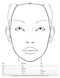Haupropbankdis Blank Makeup Face Charts
