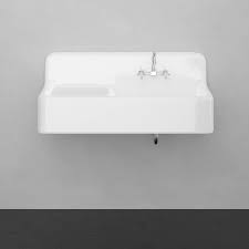Pour the entire kettle of water into the sink and let it sit for a couple of minutes. 42 Sudbury Cast Iron Wall Hung Kitchen Sink With Left Side Drainboard Magnus Home Products