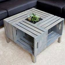I Like How They Put Legs On It Diy Crate Coffee Table Wood Home Decor Diy Pallet Furniture