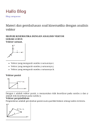 Contoh soal menetukan resultan dua vektor yang tidak saling tegak lurus menggunakan rumus cosinus 1. Contoh Soal Vektor Perpindahan Dan Jawaban Nasi