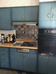 burnt blue youngstown steel kitchen