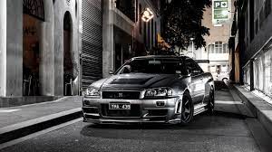 wallpaper nissan auto black street hd picture image
