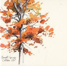 Artists Journal Workshop My Color Challenge Continues Tree Art Watercolor Art Watercolor Trees