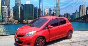 The toyota yaris subcompact grew in every dimension except height in its redesign last year, and has a nice, bulldog stance: 2013 Toyota Yaris 1 5 4 Cil Rodado Certificado 130733 Mi