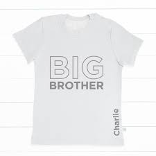 Browse through different shirt styles and colors. Personalised Big Brother T Shirt Short Sleeved Personalised Kids T Shirts
