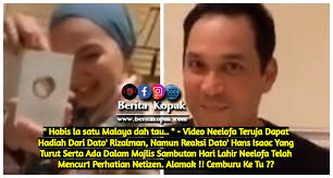 Sebelum ini, hans isaac memilih untuk mendiamkan diri dan tidak memberi sebarang komen setelah berita berkenaan perpisahannya dengan neelofa tersebar. Habis La Satu Malaya Dah Tahu Berita Kopak