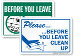 kitchen signs & kitchen courtesy signs