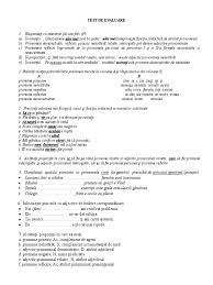 Pronumele și adjectivele pronominale fișă de lucru. Test Pronumele Numeralul Clasa A Vii A 2019