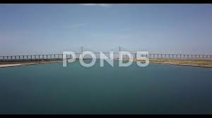 The arabic al qantara means the bridge. Suez Canal Mubarak Peace Bridge At El Qa Stock Video Pond5