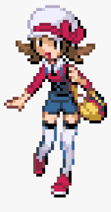 Pixel pokemon fire red sprites. Pokemon Trainer Lyra Sprite Hd Png Download Kindpng