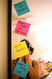Post It Affirmations On My Mirror As A Daily Reminder Note To Self Quotes Mirror Quotes Sticky Notes Quotes
