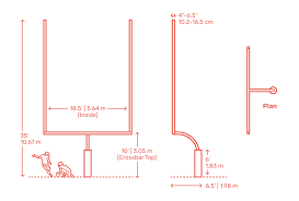 Goal posts also vary in width between levels of play. Football Field Goal Post Professional Nfl Dimensions Drawings Dimensions Com