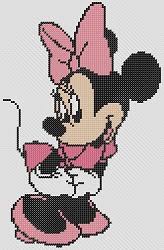 Cross Stitch Patterns Disneys Minnie Mouse Full Cross