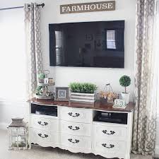 Sometimes I Look At This Beauty And Still Can T Believe I Snagged It For Only 25 It Was So Fun Repurposing Thi Tv Stand Decor Farm House Living Room Tv Decor