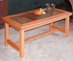 Slate is far superior to wood or other products in terms of durability, and its natural beauty is easily mixed with a number of design patterns, making for easy insertion in both. Slate Top Coffee Table Canadian Woodworking Magazine