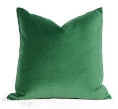 Emerald Green Velvet Pillow Cover Decorative Pillow Cover 20 Inch Ready To Ship Green Velvet Pillow Velvet Pillow Covers Velvet Pillows