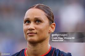 Avery Patterson of the United States runs to the ball during a match...  News Photo