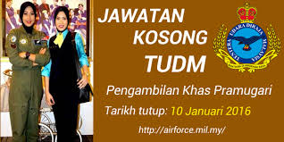 Jika anda sedang mencari kerja kosong 2019 maka anda berada di laman web yang betul. Jawatan Kosong On Twitter Jawatan Kosong Pramugari Tudm 2016 Pengambilan Khas Pramugari Tudm Https T Co 1nkalgbf6w Https T Co Jidldeqt1s