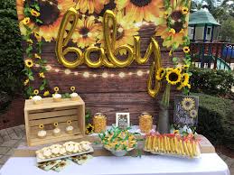 Sunflower Babyshower Flower Baby Shower Theme Sunflower Baby Showers Baby Shower Planning
