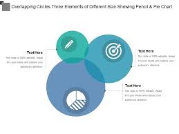 overlapping circles three elements of different size showing