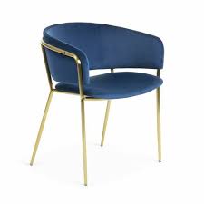 Schell Armchair Set Of 2 Mercer41 Upholstery Colour Dark Blue Leg Colour Gold Chair Oversized Chair And Ottoman Metal Armchair