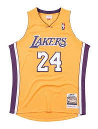They lakers used to be the only team in the league that didn't have a home white jersey and when they introduced them they made a big splash. Kobe Bryant Jerseys