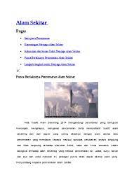 Bencana alam geologi, bencana alam meteorologi, dan bencana alam ekstraterestial. Top Pdf Pencemaran Alam Sekitar