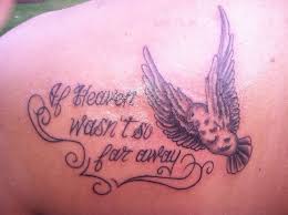 If Heaven Wasn T So Far Away Without The Lines At The Bottom And The Bird Will Be A Butterfl Grandfather Tattoo Grandfather Memorial Tattoos Memorial Tattoos