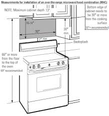 Appliance Information Measurements For Over The Range Microwave Hood Mhc Installation Range Microwave Microwave In Kitchen Microwave Hood