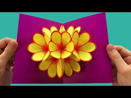 Basteln Pop Up Karten Basteln Mit Papier Diy Muttertagskarte Bastelideen Muttertagsgeschenk Yo Basteln Mit Papier Diy Karten Basteln Pop Up Karte Basteln