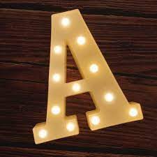 Alphabet of light ist eine lichtsprache, um freiheit zu kommunizieren. Mumuxi Led Marquee Lights 26 Letters Illuminated Wedding Birthday Party Battery Operated Christmas Lamp Night Light Home Decoration Bar A Amazon De Lighting