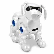 Teksta puppy blue is a life like robotic puppy that responds to your voice,physical gestures, lights learn how to play with your new teksta robotic puppy 5g, with new voice recognition technology! Teksta V2 White Puppy Robot Your Voice Touch And Light Activated Puppy